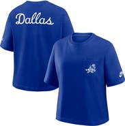 Nike Women's Nike Navy Dallas Cowboys Rewind Pocket Boxy T-Shirt