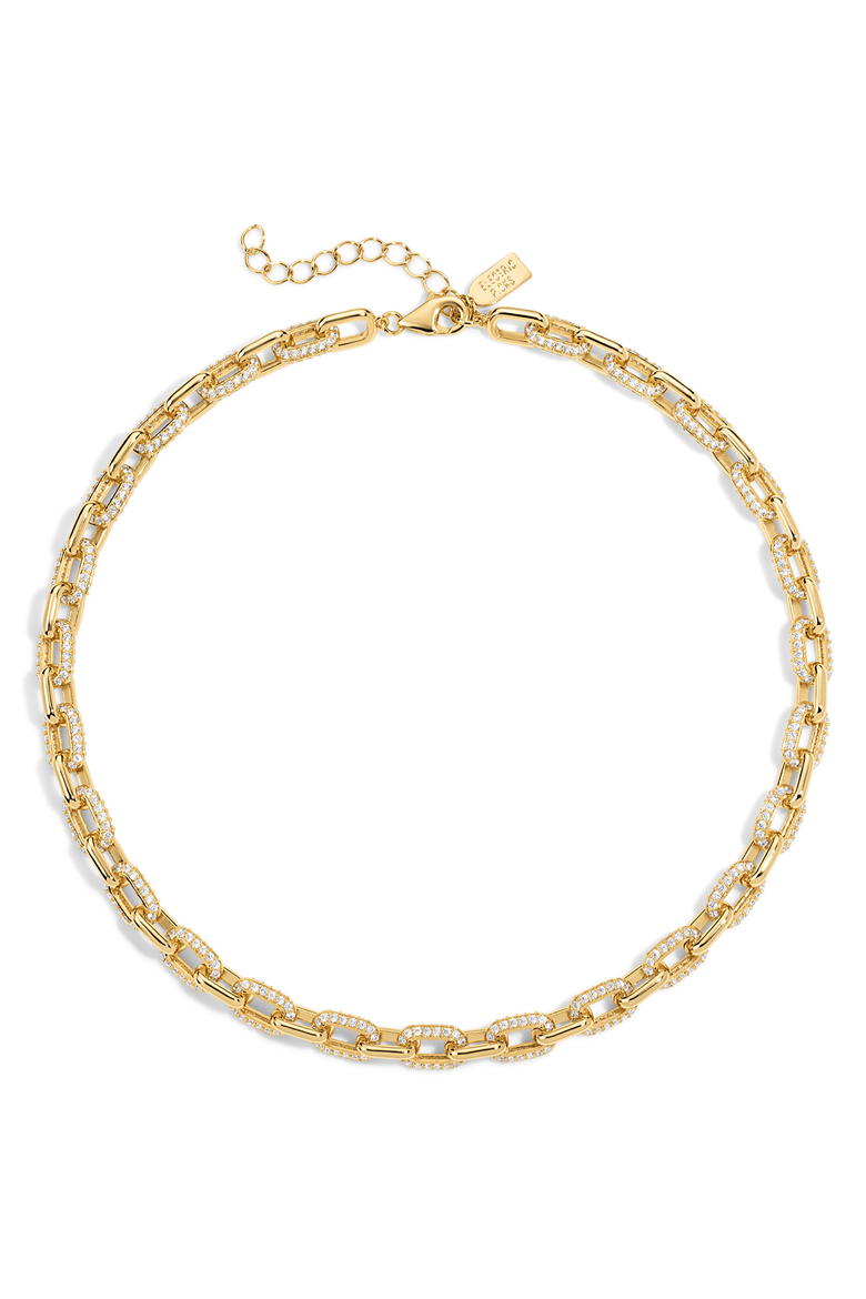 Headliner Necklace, Main, color, Gold