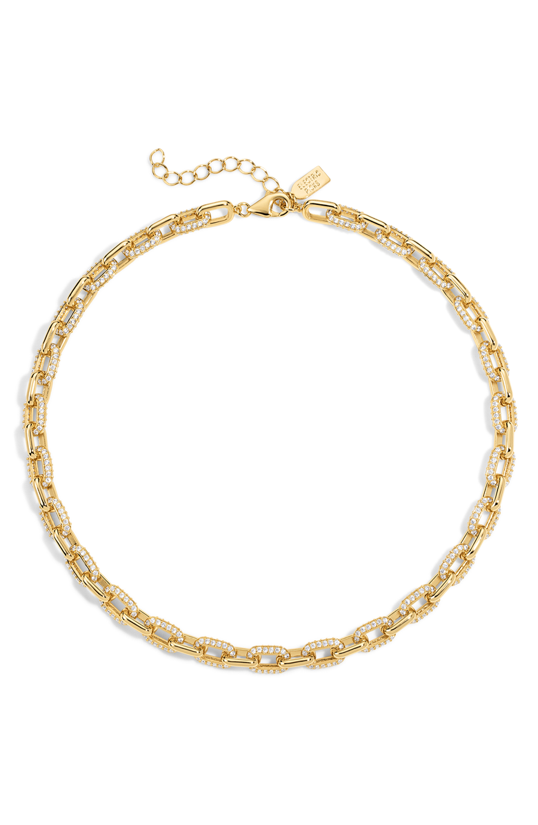 Electric Picks Headliner Necklace, Main, color, Gold