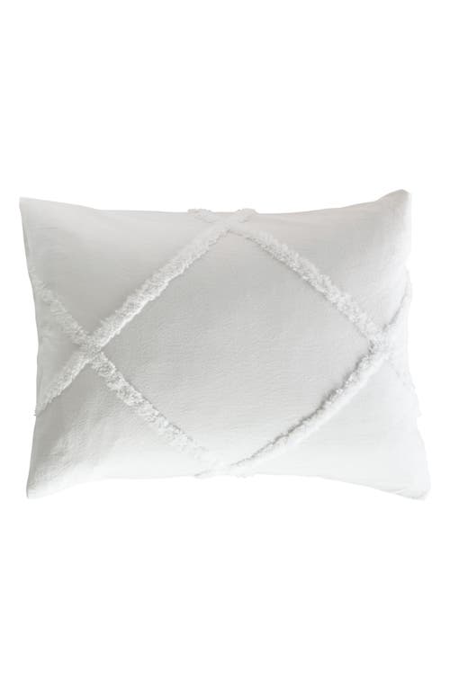 Peri Home Chenille Lattice Sham in White  product
