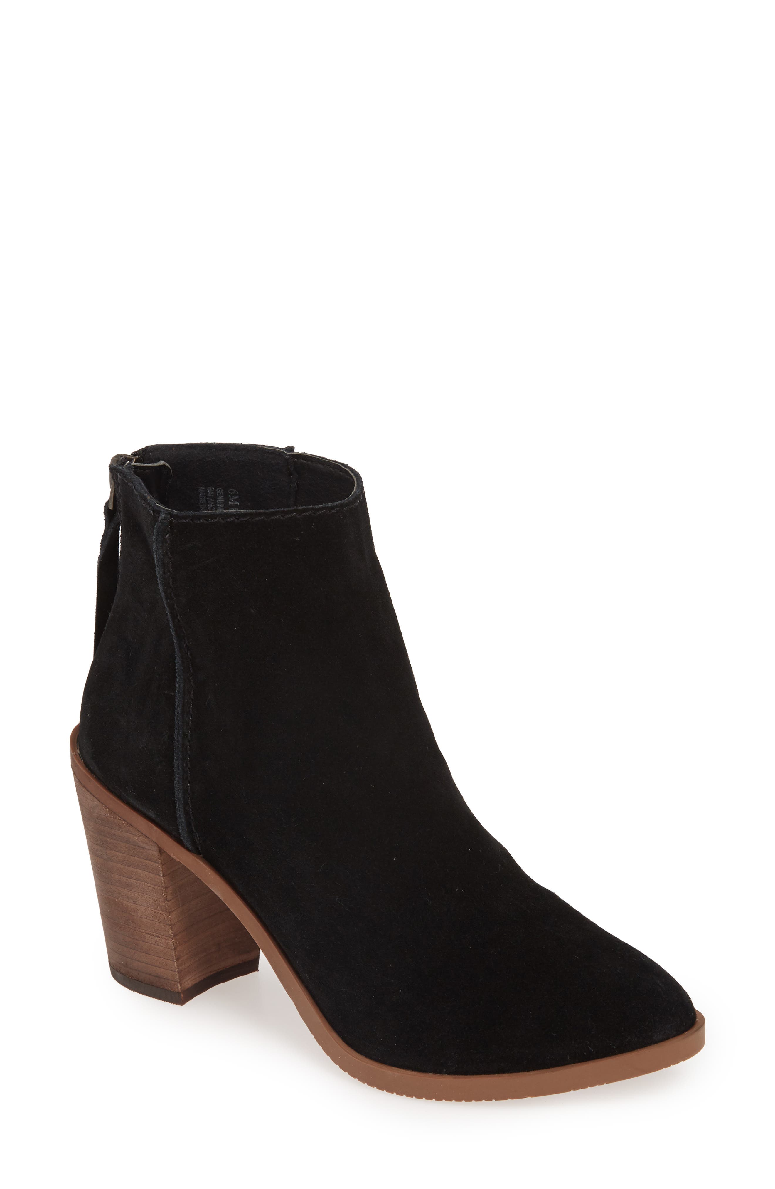 Heath Bootie, Main, color, BLACK SUEDE