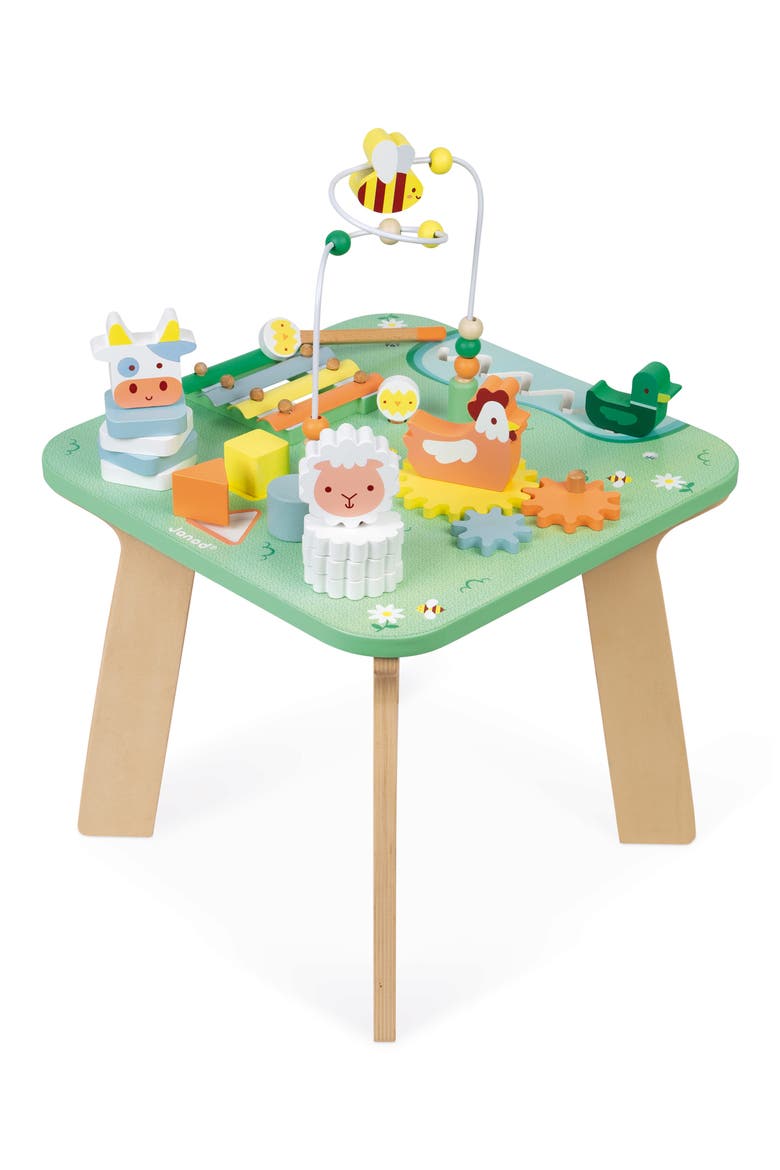 Meadow Wooden Activity Table, Alternate, color, BLUE