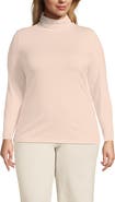 Lands' End Lightweight Jersey Skimming Long Sleeve Turtleneck