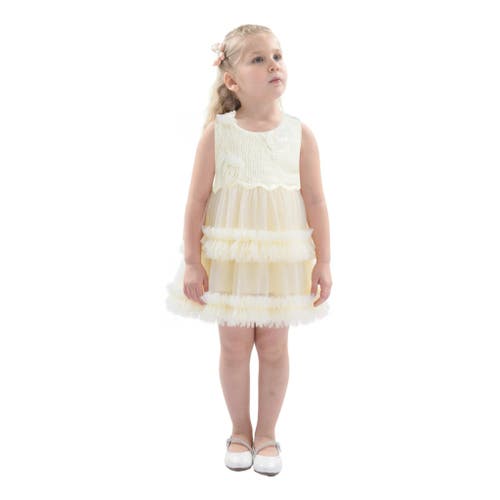 Tulleen Flower Layered Tulle Dress
