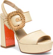 Santoni Women's Leather High-Heel Sandal