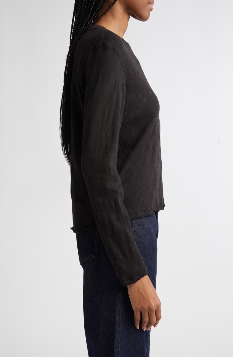 ATM Anthony Thomas Melillo Destroyed Long Sleeve Slub Jersey Tee, Alternate, color,