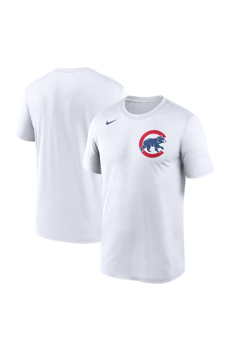 Nike Men's Nike White Chicago Cubs New Legend Wordmark T-Shirt, Main, color, 