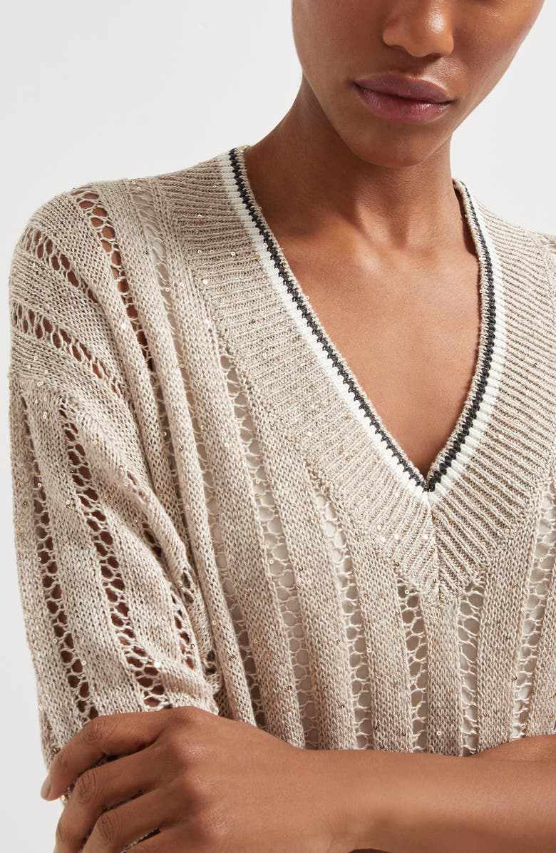 Brunello Cucinelli Dazzling knit dress, Alternate, color,