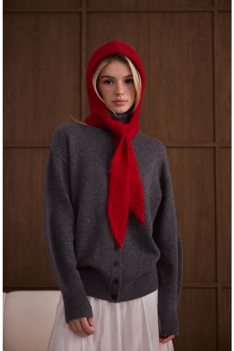 The Alpaca Bonnet, Alternate, color, FLAME RED