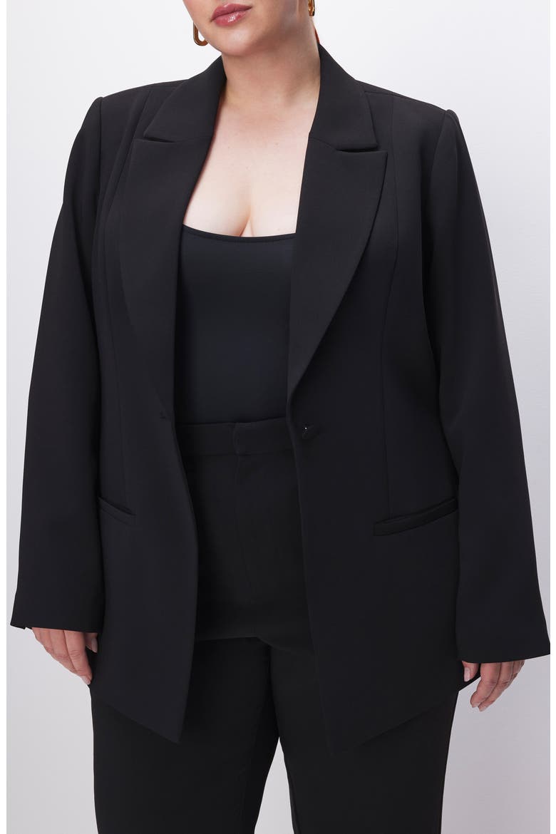 Fit & Flatter Blazer, Alternate, color, BLACK