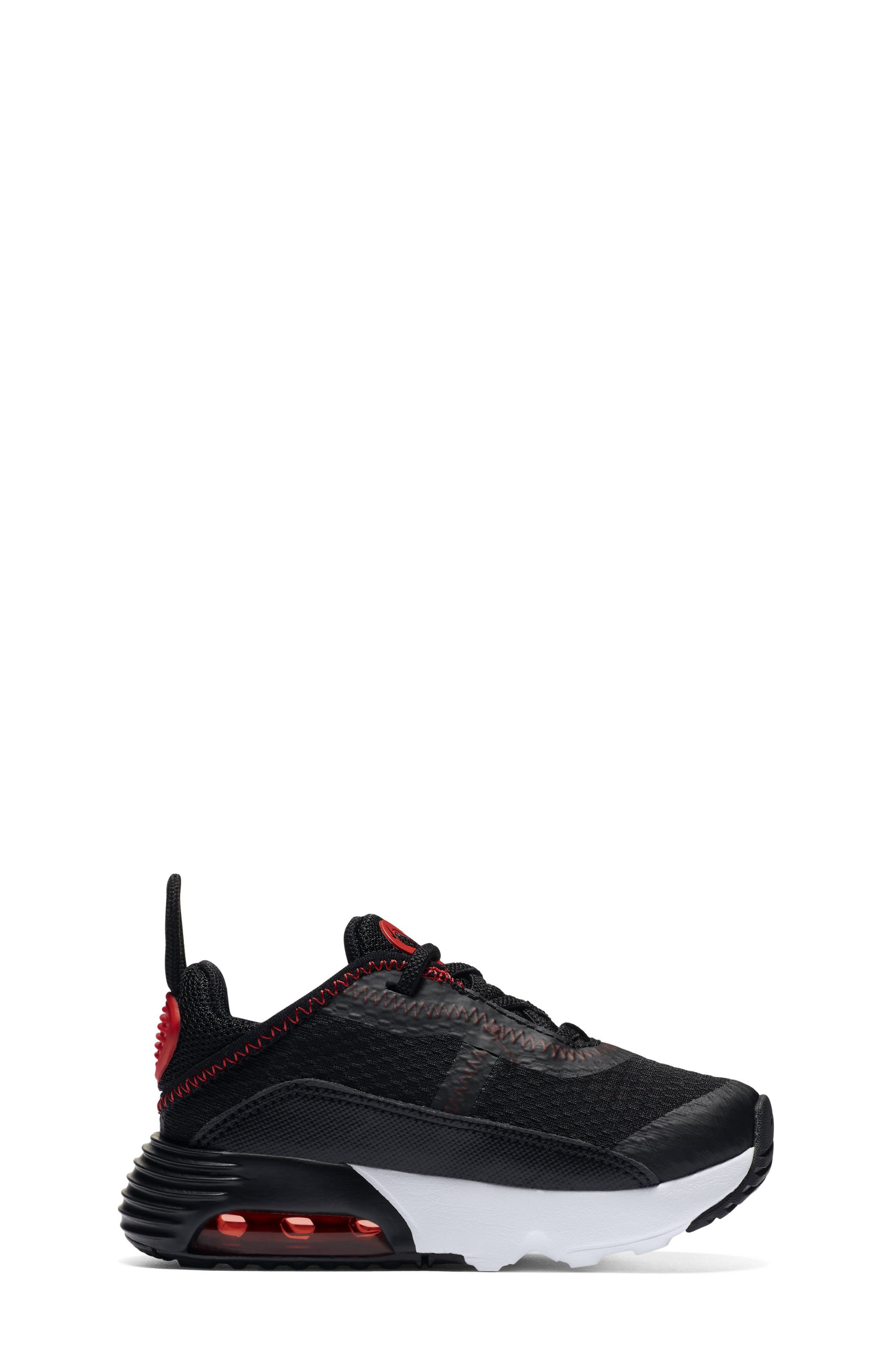 Kids' Air Max 2090 Sneaker, Alternate, color, BLACK/ CHILE RED/ BLACK