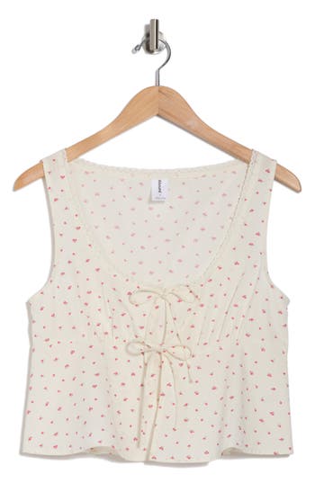 Abound Tie Front Cotton Tank Top