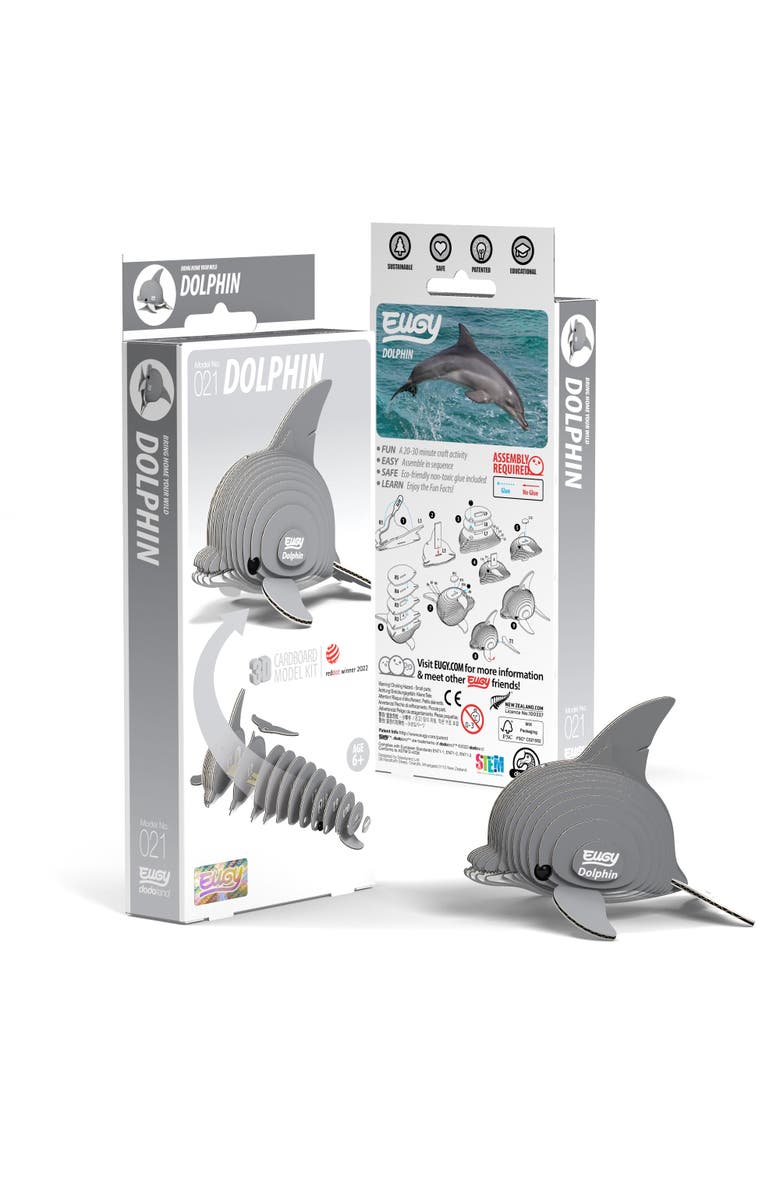 Eugy Puzzles Dolphin 3D Puzzle, Main, color, NO COLOR