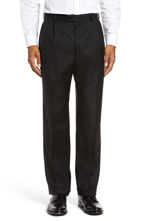 Bennett Straight Leg Pleated Dress Pants