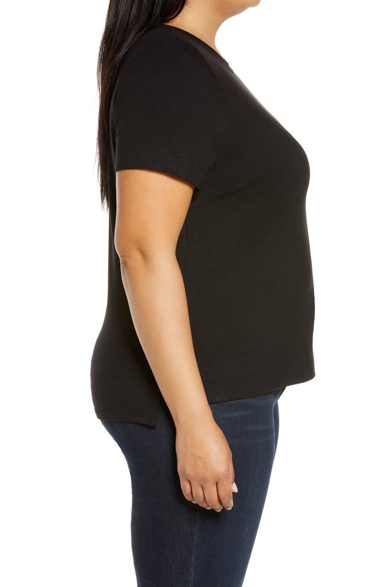 Crewneck T-Shirt, Alternate, color, RICH BLACK
