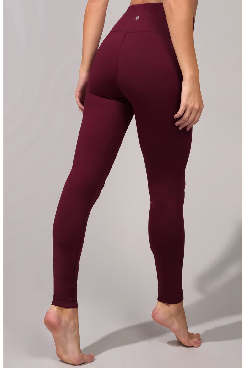 Soft Tech Fleece Lined High Rise Leggings, Alternate, color, RUBY PORT