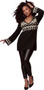 Roaman's Fit And Flare Tunic Sweater (plus)