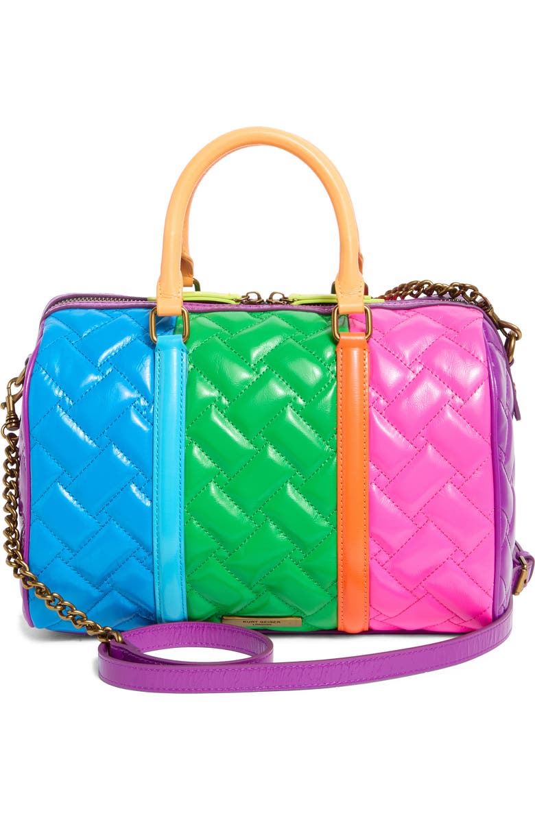 Kurt Geiger London Kensington Boston Quilted Crossbody Bag, Alternate, color,