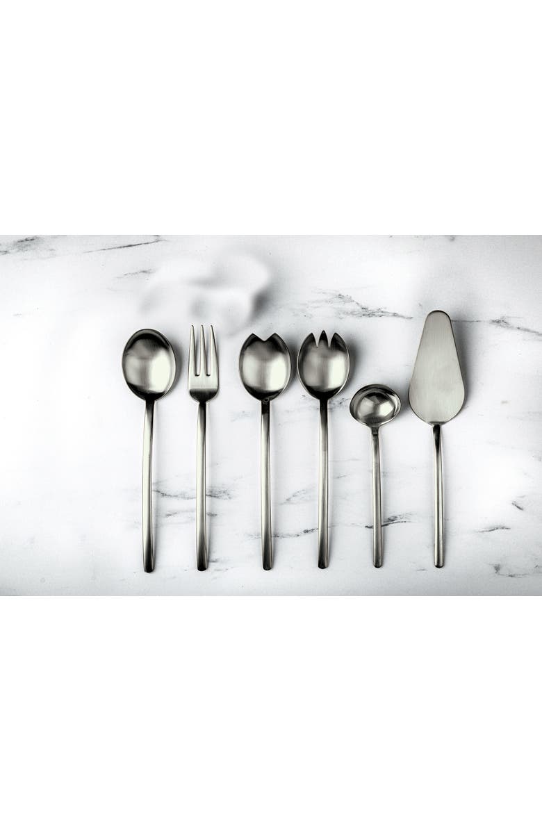Mepra Due Flatware Set - 67 Pieces, Alternate, color, Ice Black Gold