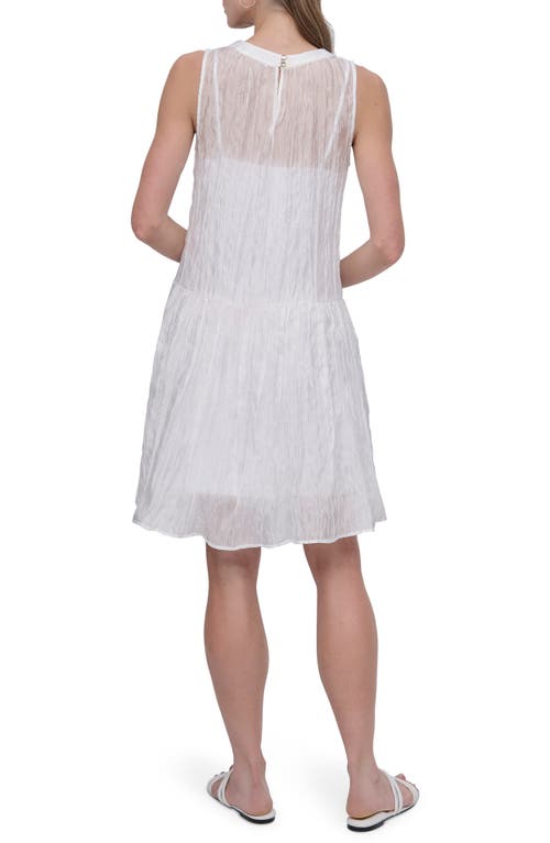 Dkny Organza Trapeze Dress