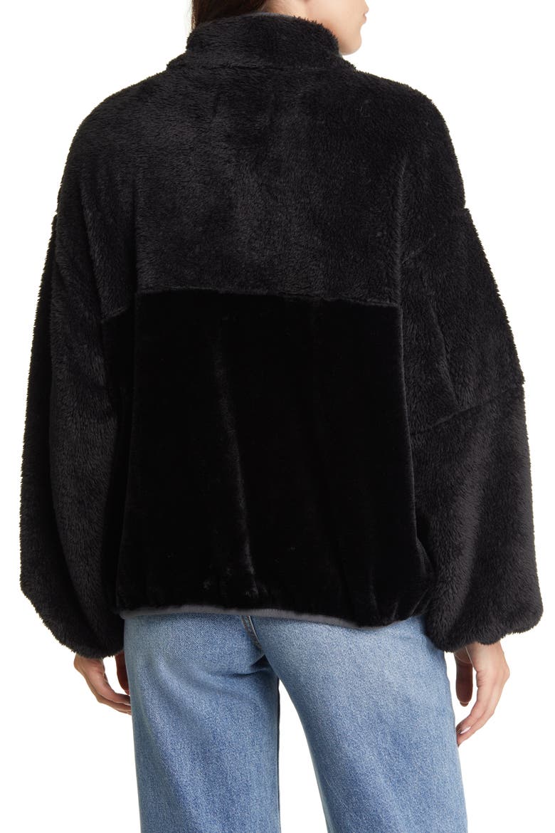 Marlene II Fleece Jacket, Alternate, color, BLACK