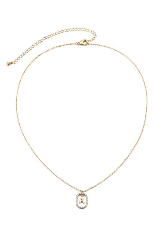 Adornia Floating Letter Initial Cubic Zirconia Pendant Necklace