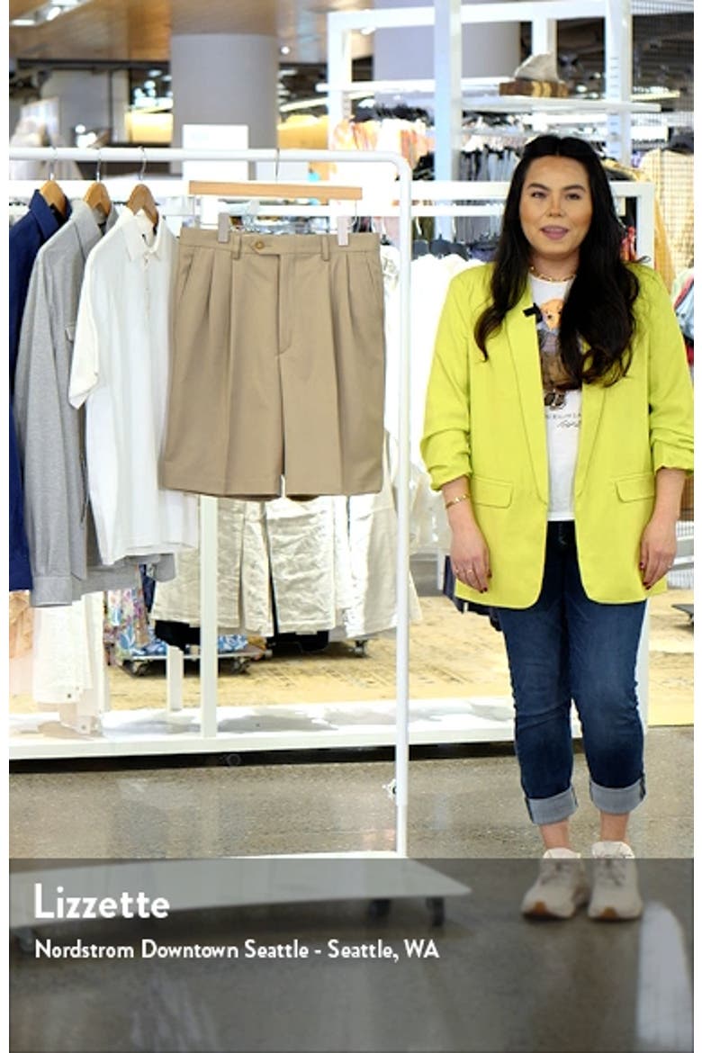 Microfiber Pleated Shorts video