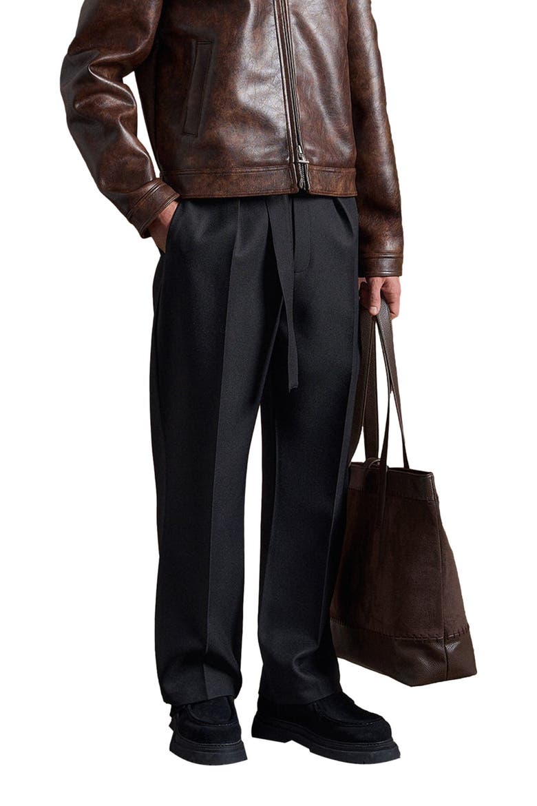 Laurent Vintage Leather Jacket, Alternate, color, Brown