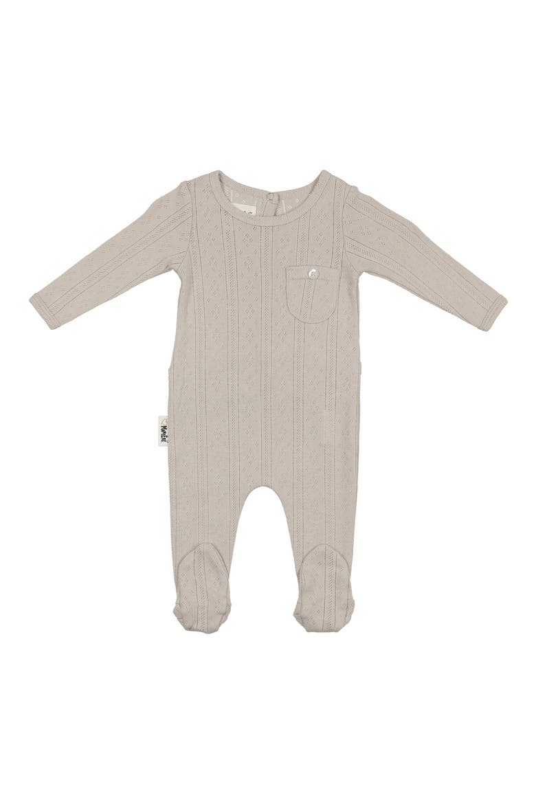 Pocket Pointelle Footie, Main, color, GREY