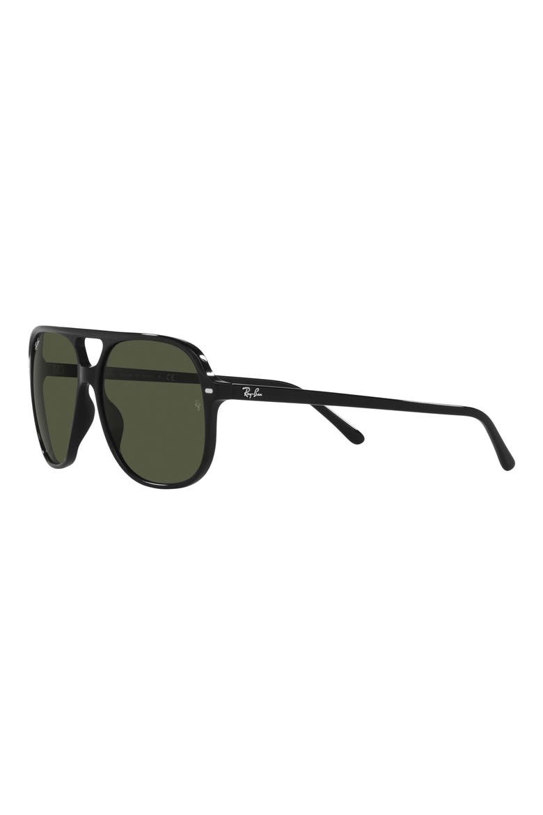 Bill 60mm Square Sunglasses, Alternate, color, BLACK/ GREEN