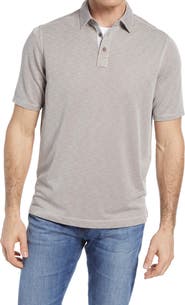 Johnston & Murphy Short Sleeve Slub Knit Polo