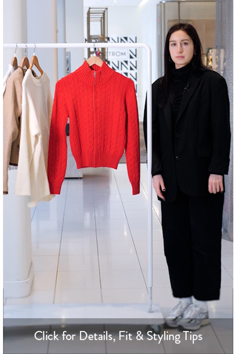 Ryn Cable Zip Sweater video