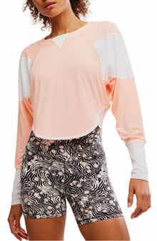 Free People Spotlight Colorblock Long Sleeve Top