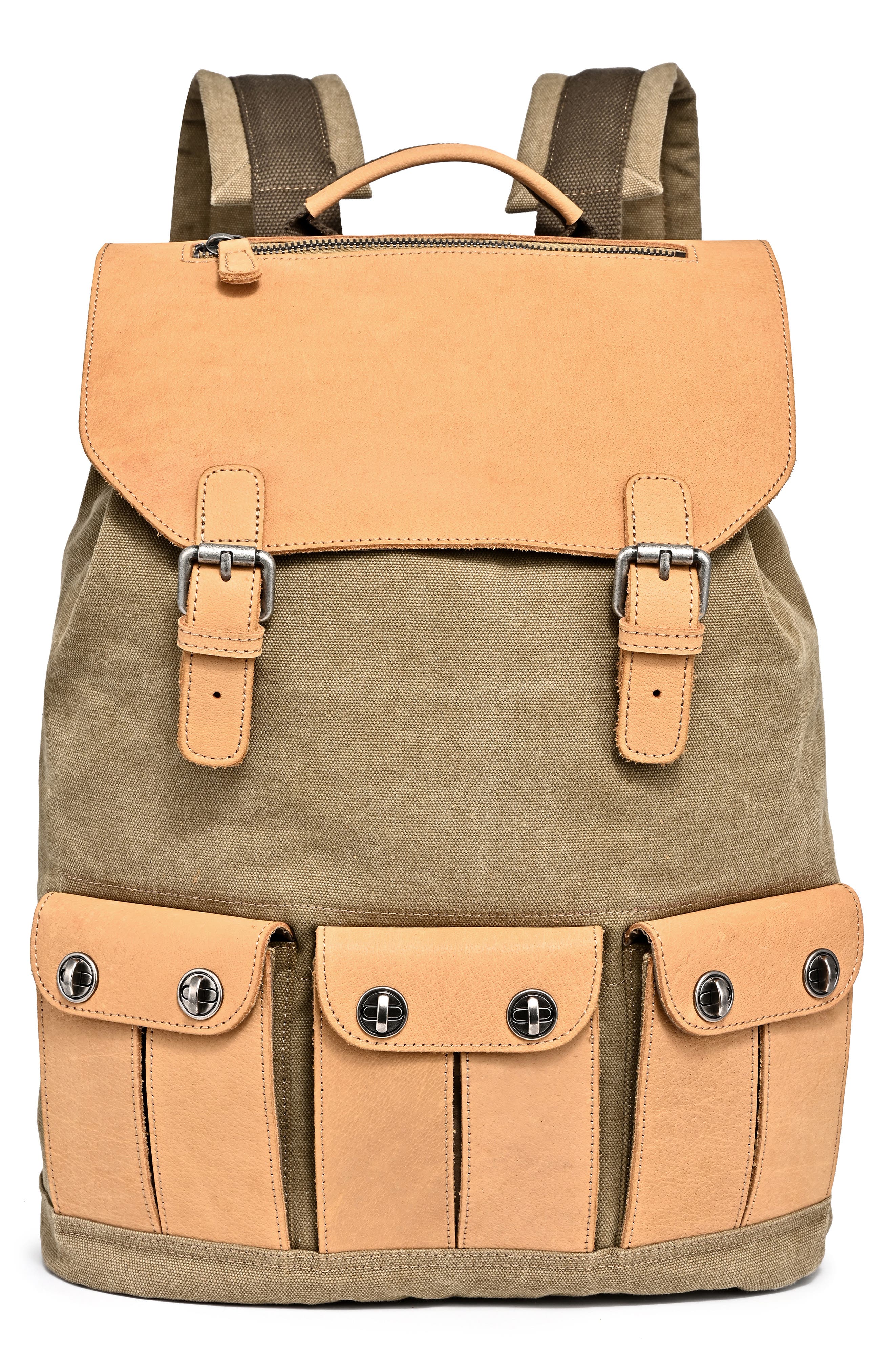 THE SAME DIRECTION Valley River Canvas Backpack, Main, color, 