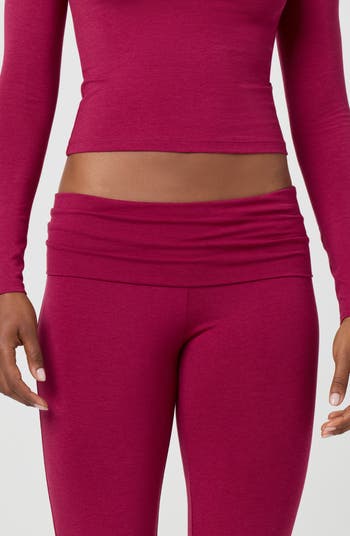 Softie Cotton Blend Fold Over Pants