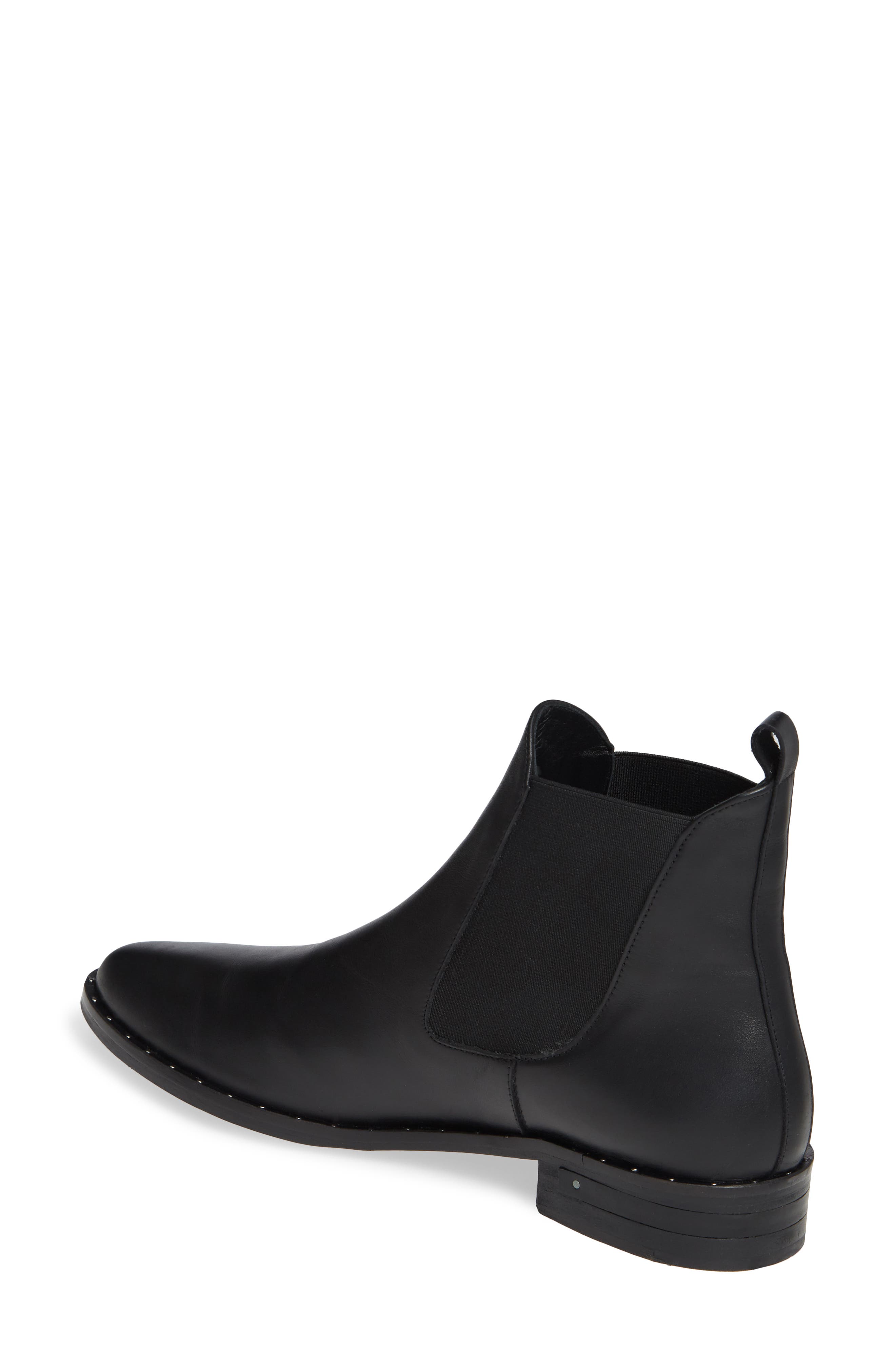 Sleek Chelsea Boot, Alternate, color, BLACK CALF