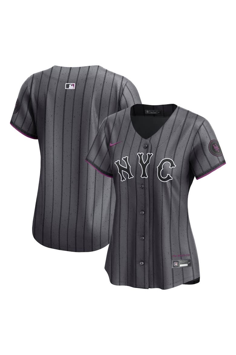 Women's Nike Gray New York Mets City Connect Limited Jersey, Alternate, color, Gray