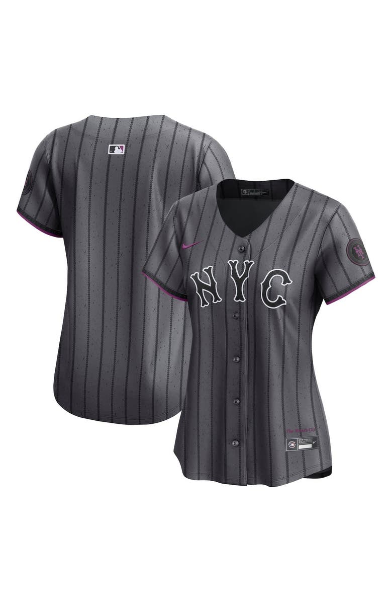 Nike Women's Nike Gray New York Mets City Connect Limited Jersey, Alternate, color, Gray
