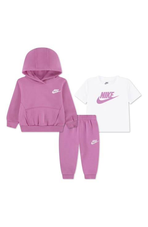 Fleece Hoodie, T-Shirt & Joggers Set (Baby)
