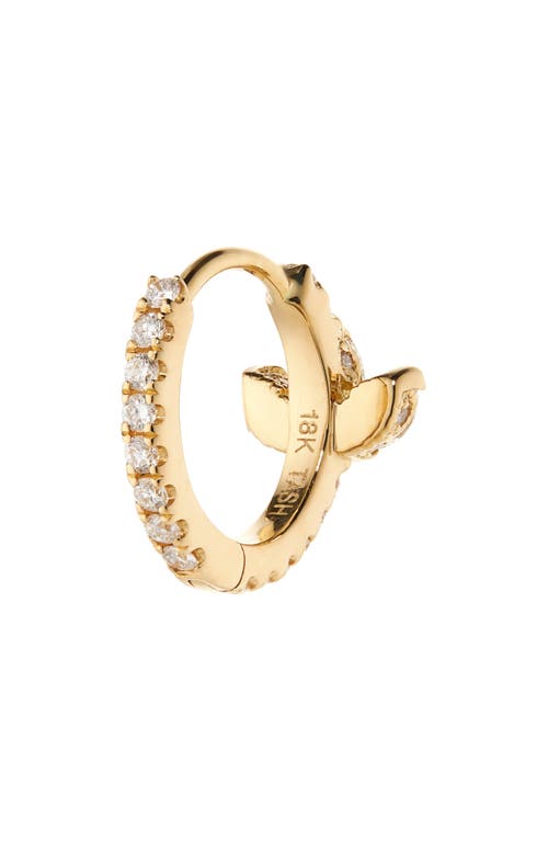 Maria Tash Diamond Lotus Eternity Huggie Hoop Earring