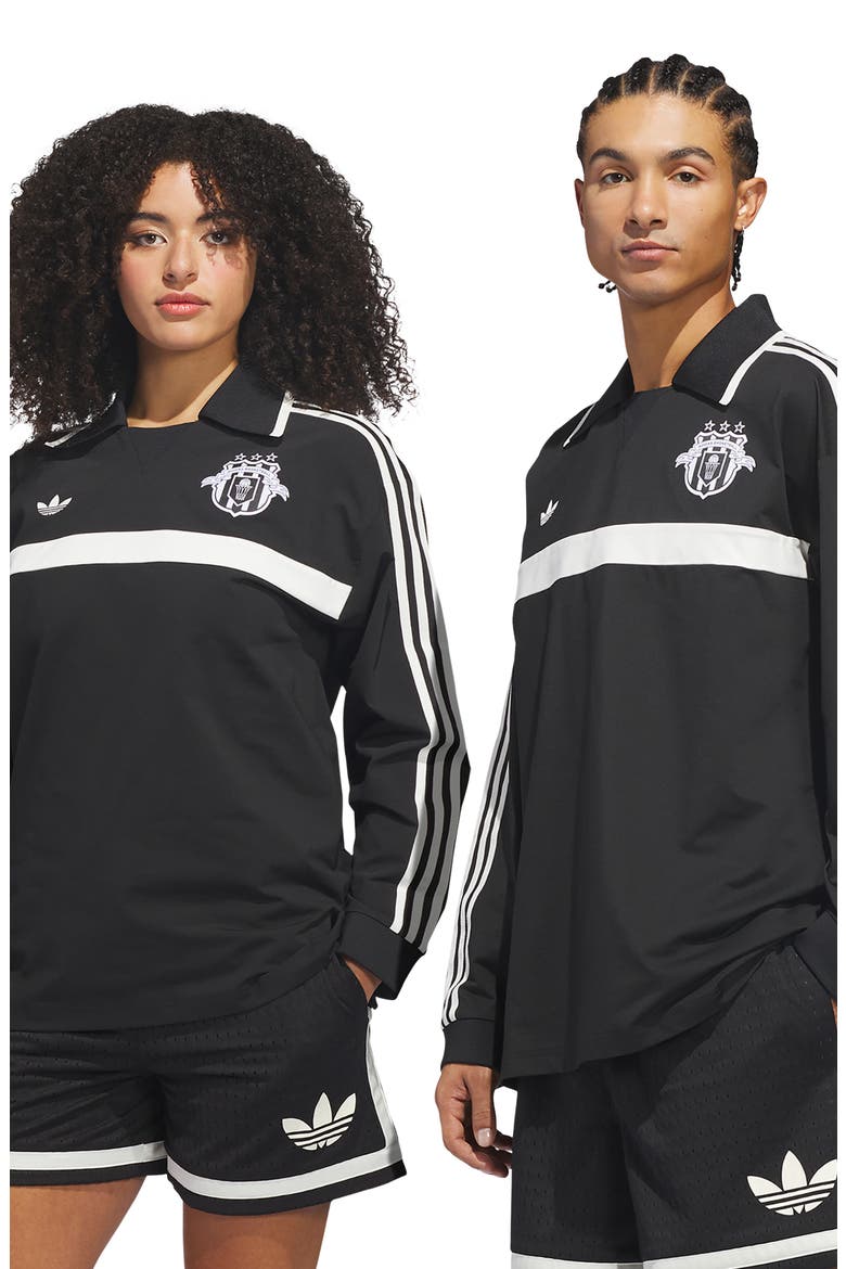 Rugby Polo, Alternate, color, BLACK