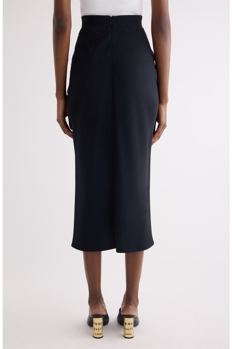 Draped Stretch Skirt, Alternate, color, BLACK
