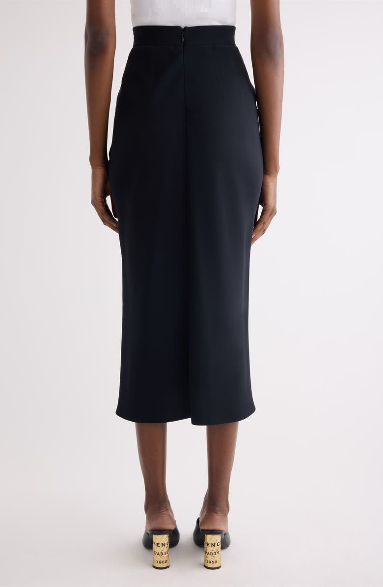 Givenchy Draped Stretch Skirt, Alternate, color, Black