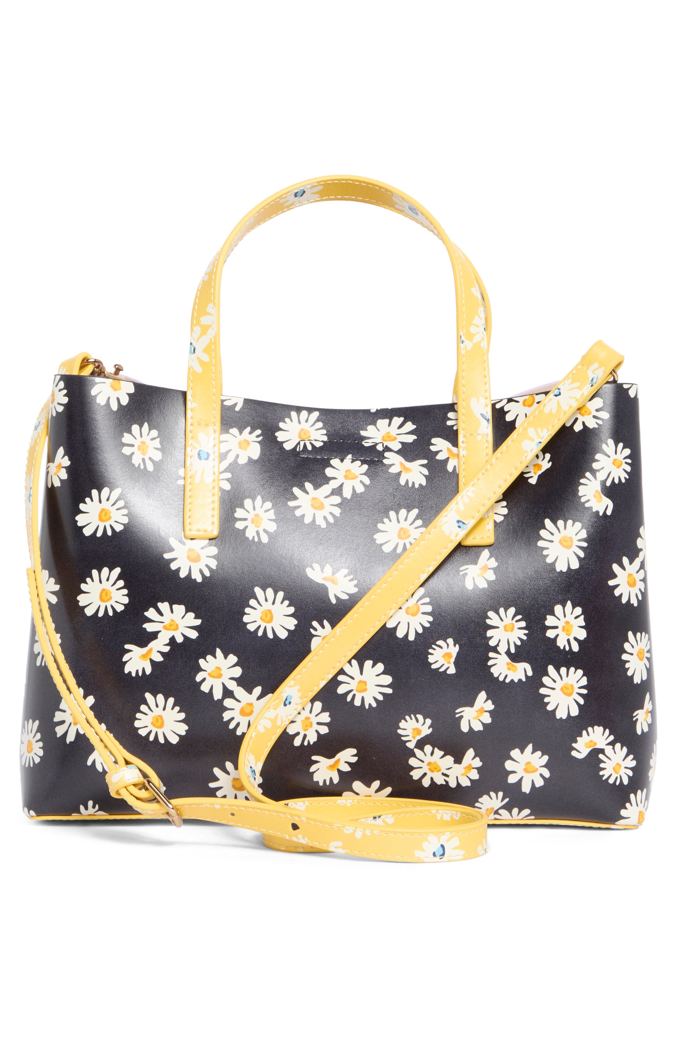 Kurt Geiger London Hampstead Small Tote, Alternate, color, Lavender/ Black Multi