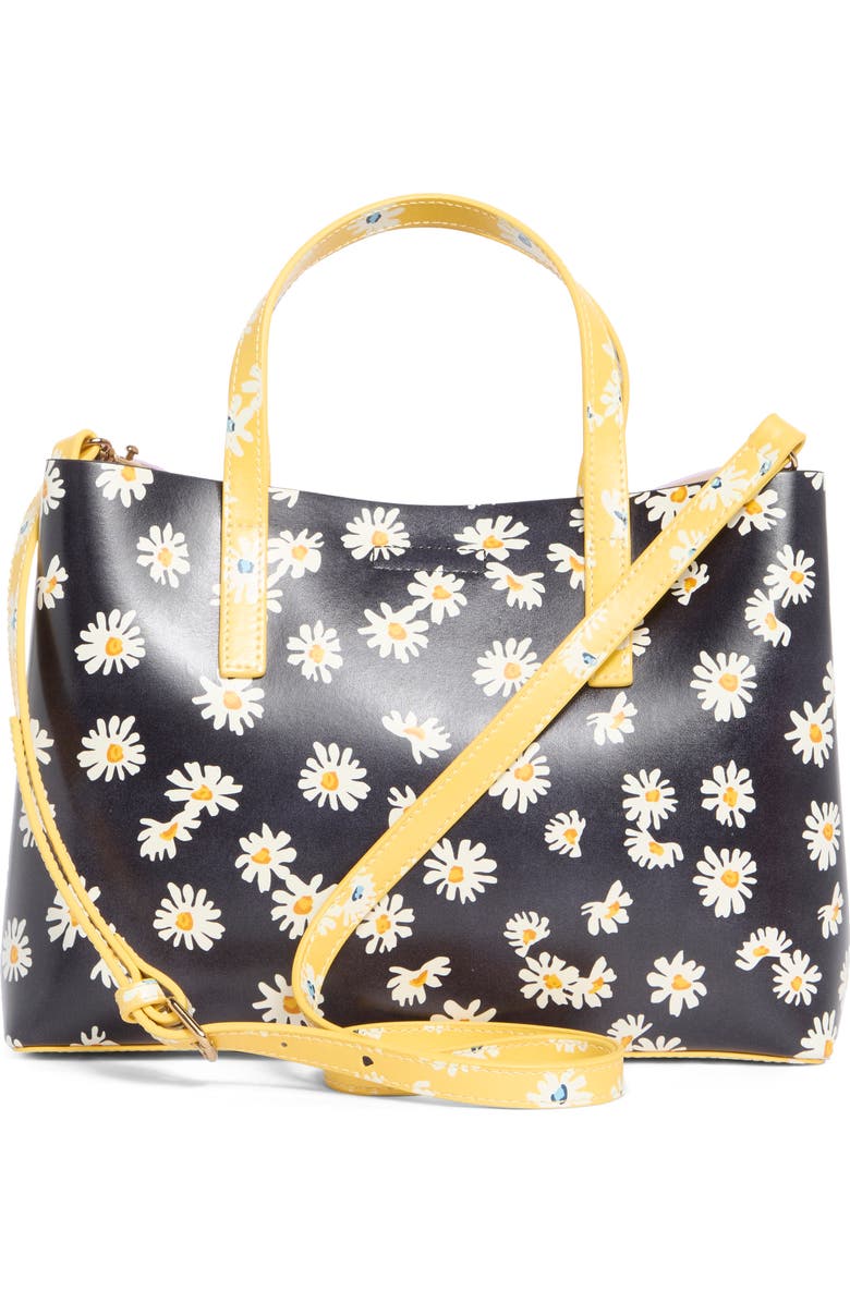 Kurt Geiger London Hampstead Small Tote, Alternate, color, Lavender/ Black Multi