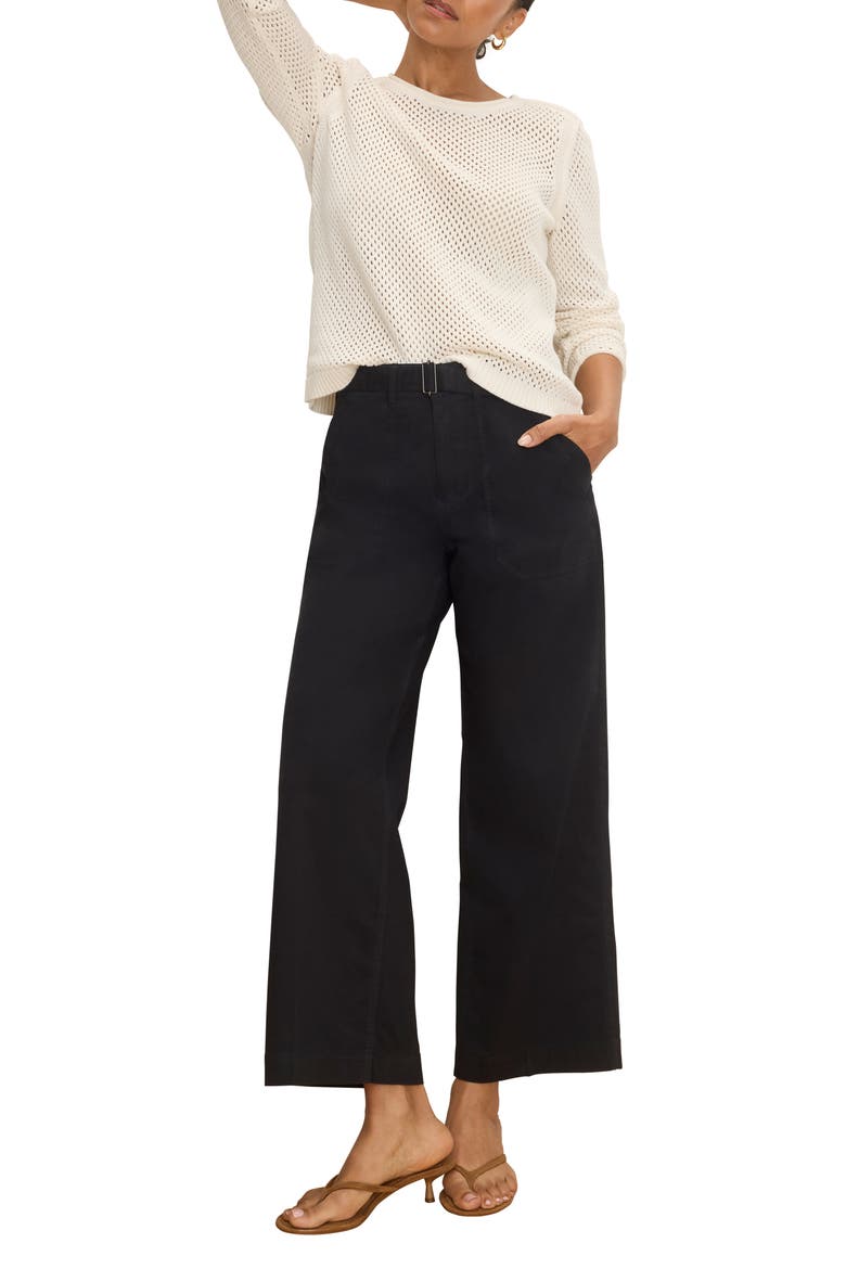 Highland Soft Stretch Wide Leg Pants, Alternate, color, BLACK ONYX