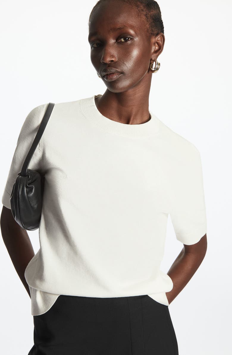 COS Short Sleeve Sweater, Alternate, color,