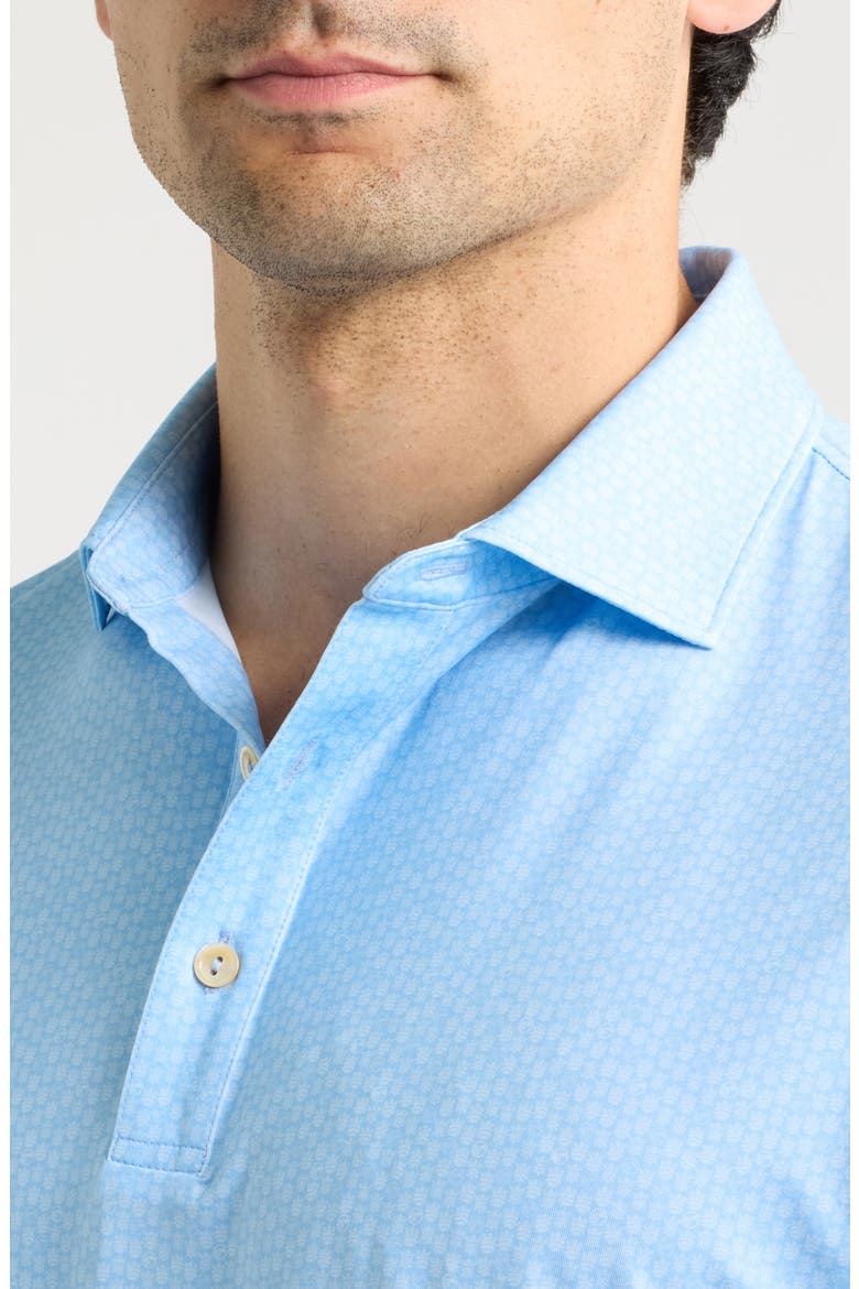 25th Anniversary Summer Comfort Performance Jersey Polo, Alternate, color, COTTAGE BLUE