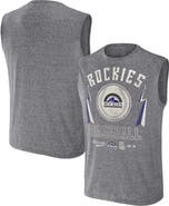 Darius Rucker Collection by Fanatics Men's Darius Rucker Collection by Fanatics Charcoal Colorado Rockies Relaxed-Fit Muscle Tank Top