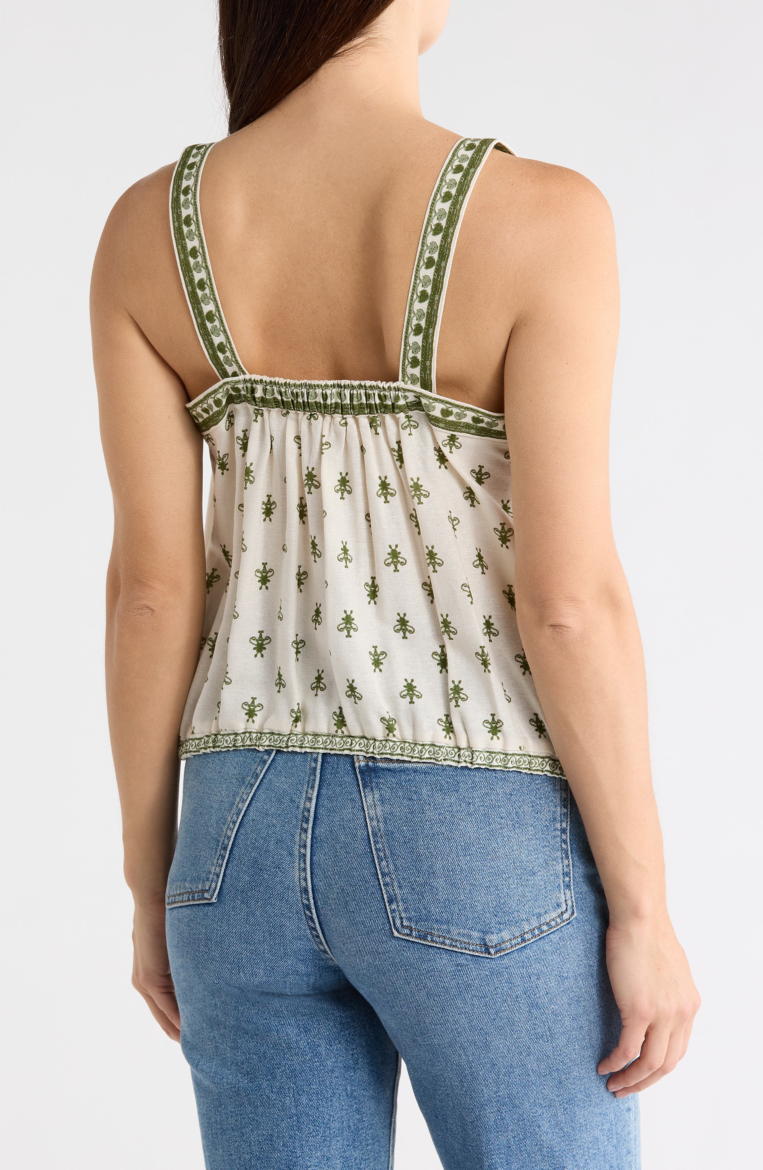 Strappy Bubble Hem Tank - image 2